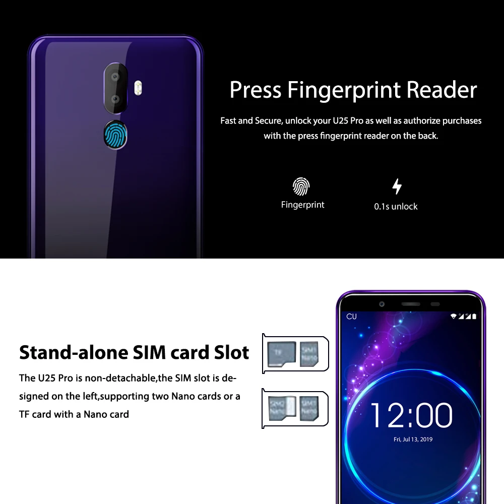 Oukitel U25 Pro 5 &quot2.5d Incell дисплей 13mp + 2mp/5mp Android 8 1 мобильный телефон Mt6750t Восьмиядерный 4g