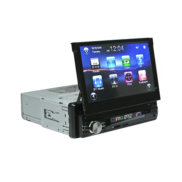 

RM - CW0013G Car Multimedia Player 7 inch Retractable Large Touch Screen Bluetooth FM Radio with Pre-loaded Maps