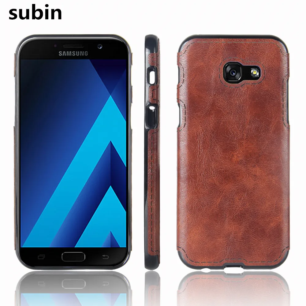 For Samsung Galaxy A3 2017 A320FL Case Soft TPU+PU Leather Paste skin Silicone Cover (2017) Duos A320F/Y |