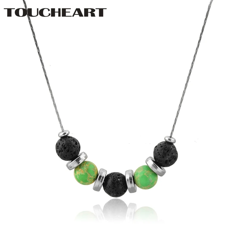 TOUCHEART Charms зеленое массивное ожерелье кулон серебро для женщин ювелирные изделия