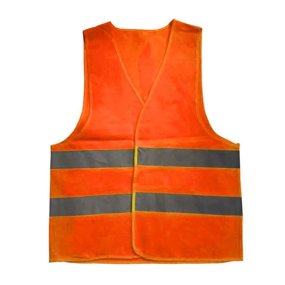 XL XXL XXXL светоотражающий флуоресцентный жилет желтого и оранжевого цвета, одежда для безопасности на открытом воздухе, для бега, проветривается, безопасная, высокая видимость