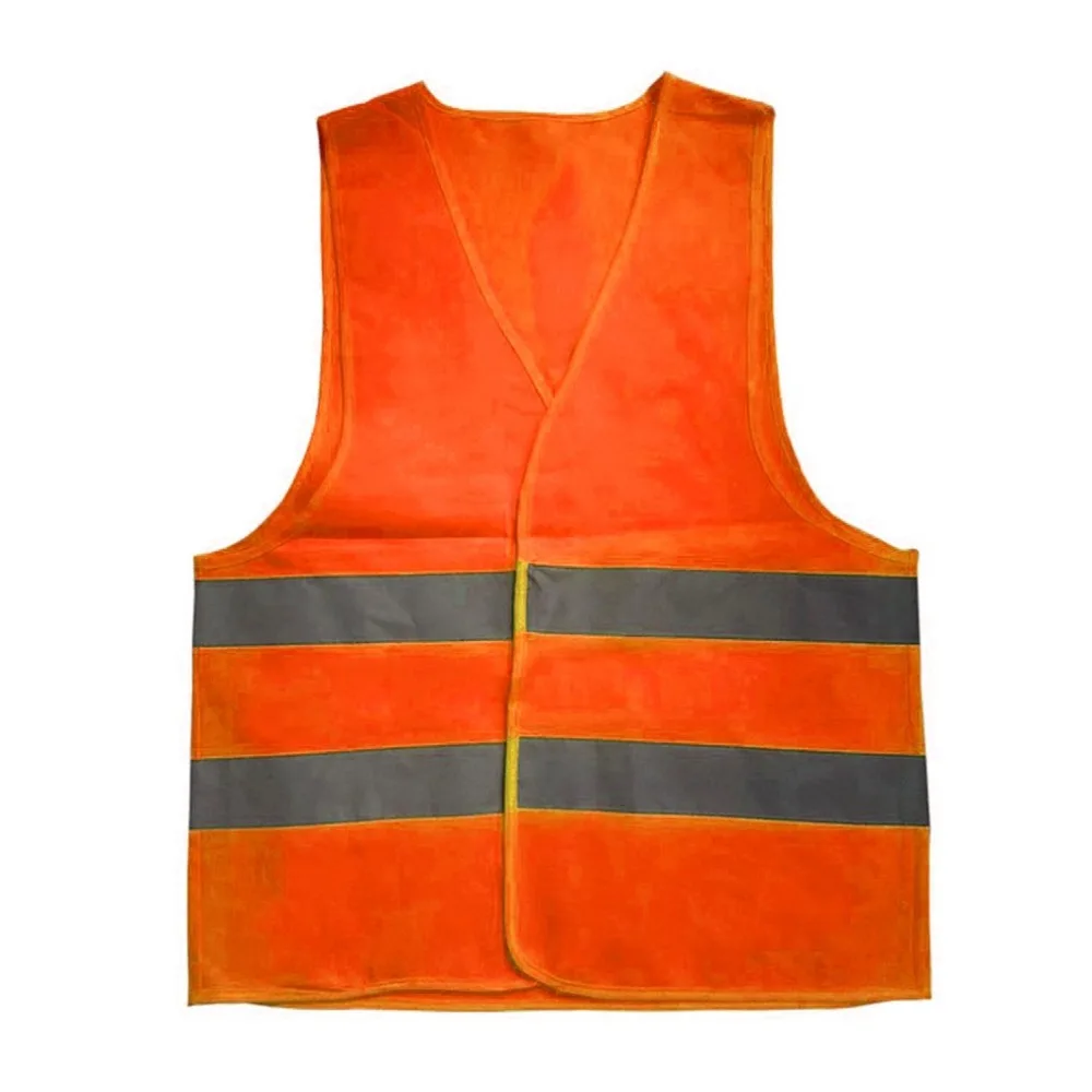 XL XXL XXXL Reflective Fluorescent Vest Yellow Orange Color Outdoor Safety Clothing Running Ventilate Safe High Visibility