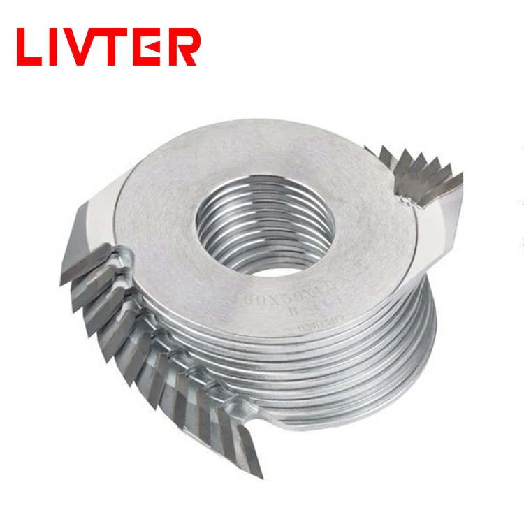 LIVTER finger joint cutter 65Mn HRC40-43 сплайсинга количество хорошее применение обработки материала мягкой и твердой древесины