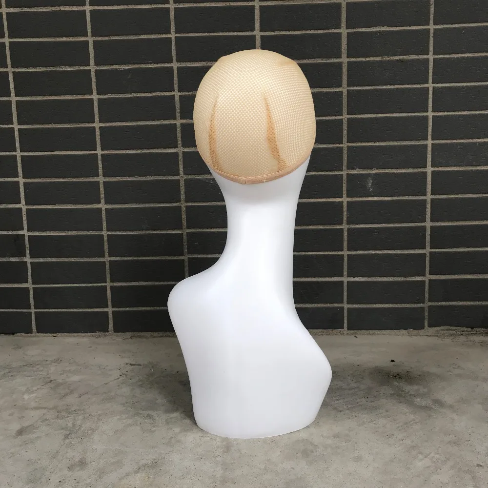 Practical White Skin Female Mannequin Head Wig Cap Scarf Display Manikin Head Holder Stand Model (4)