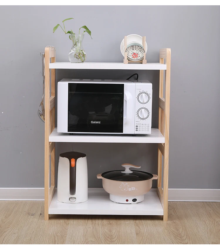 Многофункциональный регулируемый кухонный стеллаж для микроволновой печи, стойка для дефлектора, электрический шкаф для хранения, скандинавский ветер
