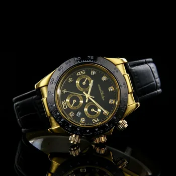 

luxury men women sports quartz watches leather strap to brand watch men japan quartz movement rhinestone watches women