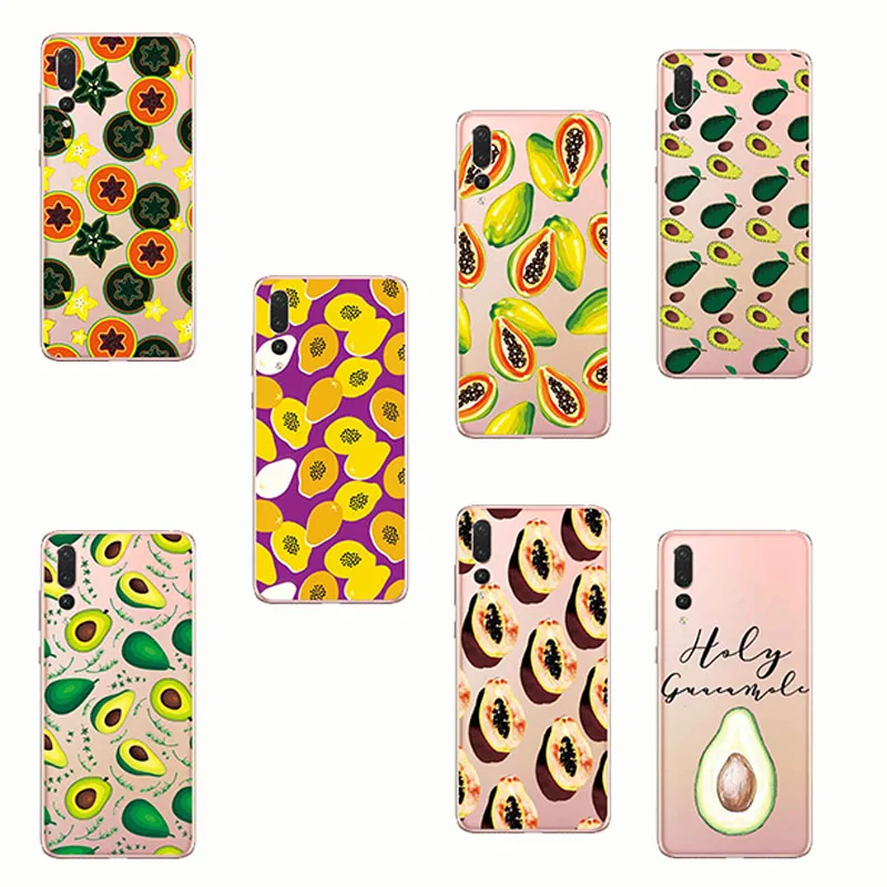 

Fruit Holy Guacamole Carambola papaya silicon soft phone cases cover coque capa for huawei honor 8 lite honor9 honor10 lite