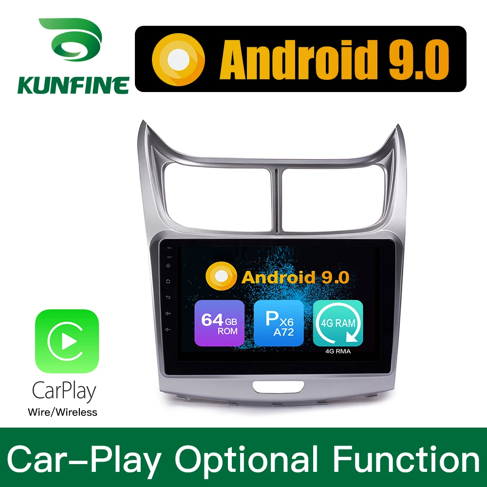 Perfect Android 9.0 Ram 4G Rom 64G PX6 Cortex A72 Car DVD GPS Multimedia Player Car Stereo For Chevrolet SAIL 2004-2013 Radio Headunit 1