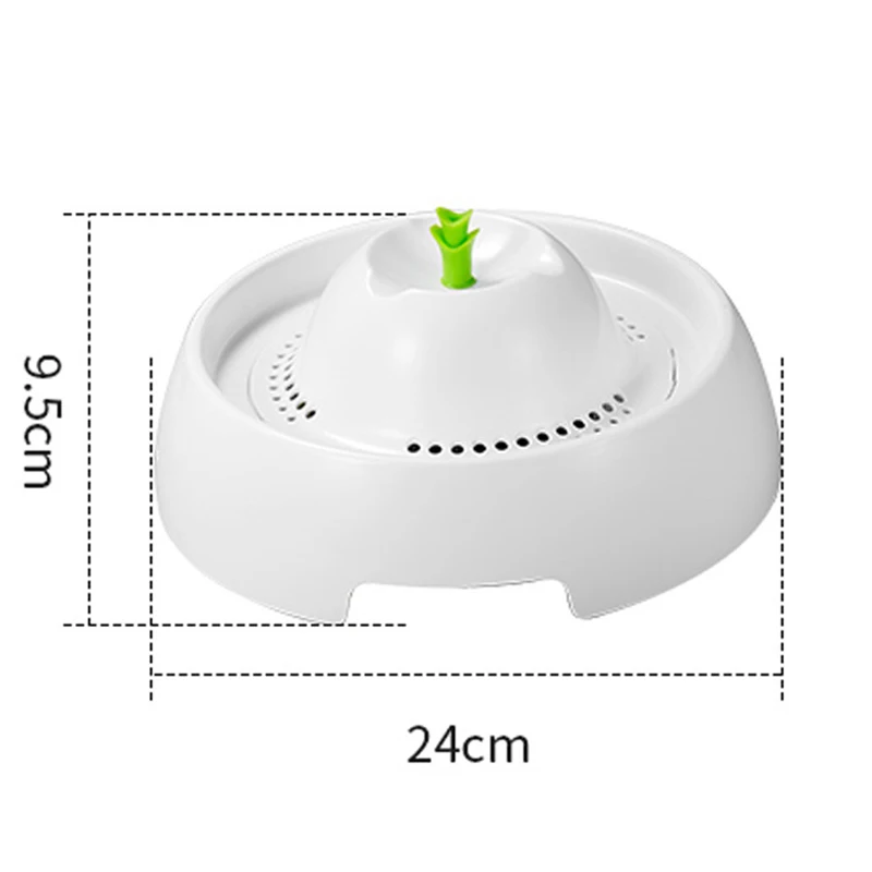 1Л ПЭТ автоматический фонтан воды Крытый Открытый квадратный питьевой фонтан для домашних животных диспенсер воды большая пружинная чаша фильтр питатель