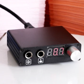 

Black Mini Tattoo Power Supply Aluminum Alloy Power Supply for Tattoo Kits TPS202