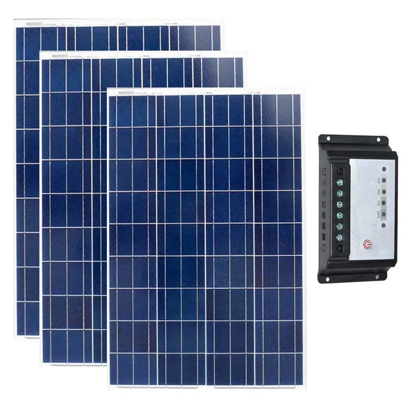 Комплект Panneau Solaire 12 В 100 Вт 3 шт. солнечное зарядное устройство контроллер В/24 30A