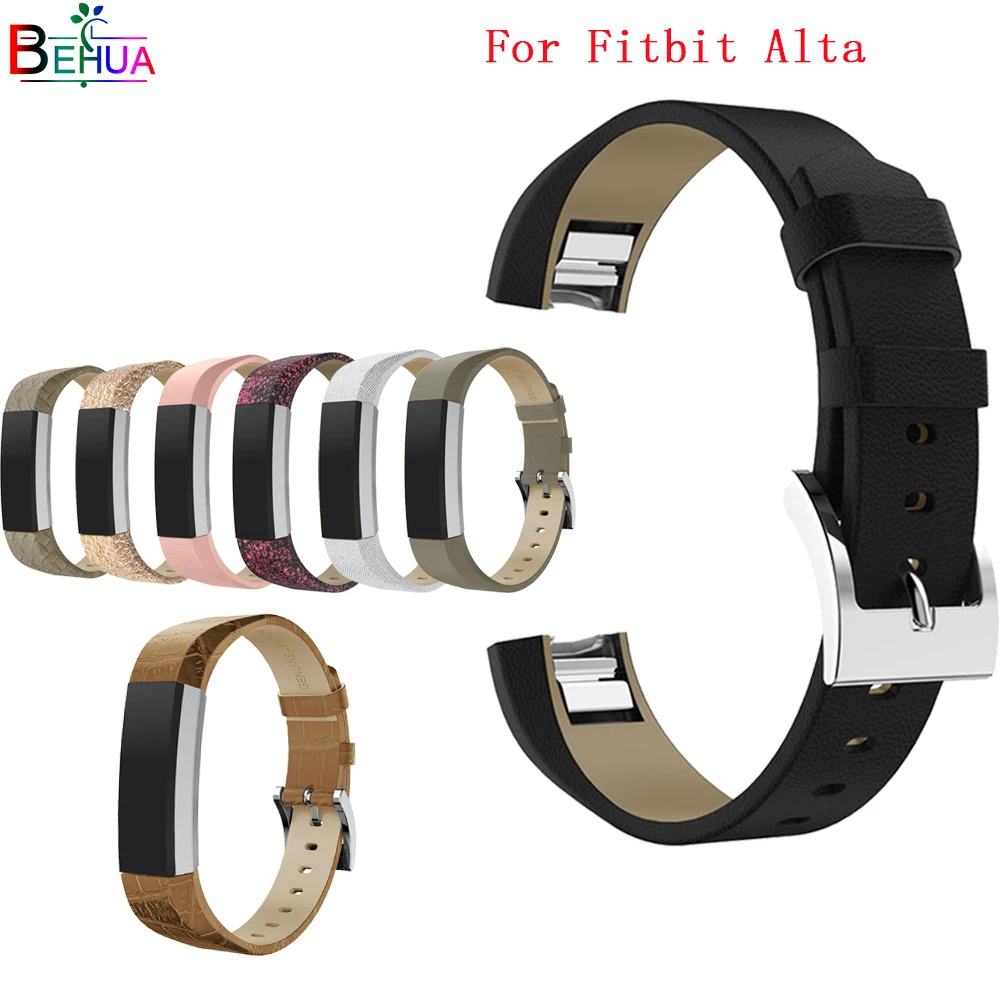 Кожаный ремешок для часов Fitbit Alta /Alta HR сменный оригинальный браслет высокого