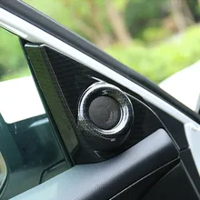Apto Para Honda Civic 2016 2017 Molduras Interior Do Carro Porta Da Frente Triângulo Audio Speaker Capa Guarnição Etiqueta Styling 2 pçs/set