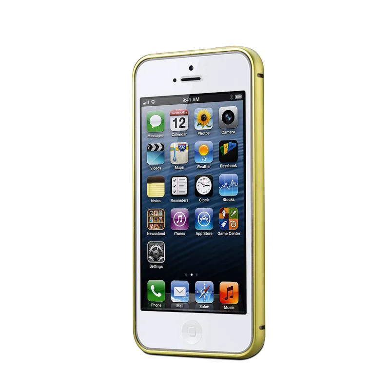 Ricestate тонкий модный металлический бампер для iphone 5 SE 5S чехол дизайн премиум алюминиевая рамка Корпус телефона для iphone 5 Чехол - Цвет: Золотой
