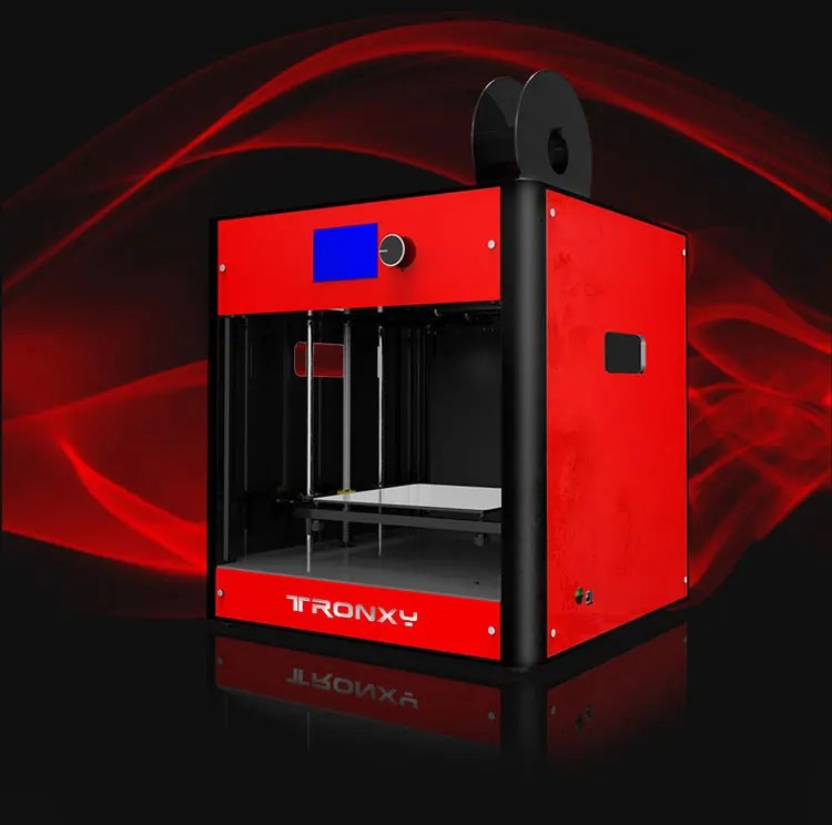 Tronxy C5 завершенный 3d принтер FDM печать полностью металлический Высокоточный размер печати 210*210*210 мм 3,3 дюймов светодиодный дисплей с подсветкой