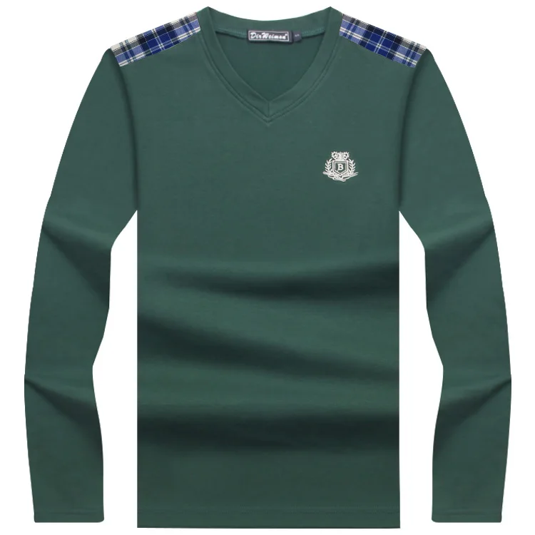 Брендовая Фитнес рубашка поло с длинным рукавом для мужчин camisa masculino повседневные клетчатые рубашки поло мужская одежда плюс размер 7XL 8XL 9XL 10XL - Цвет: Зеленый