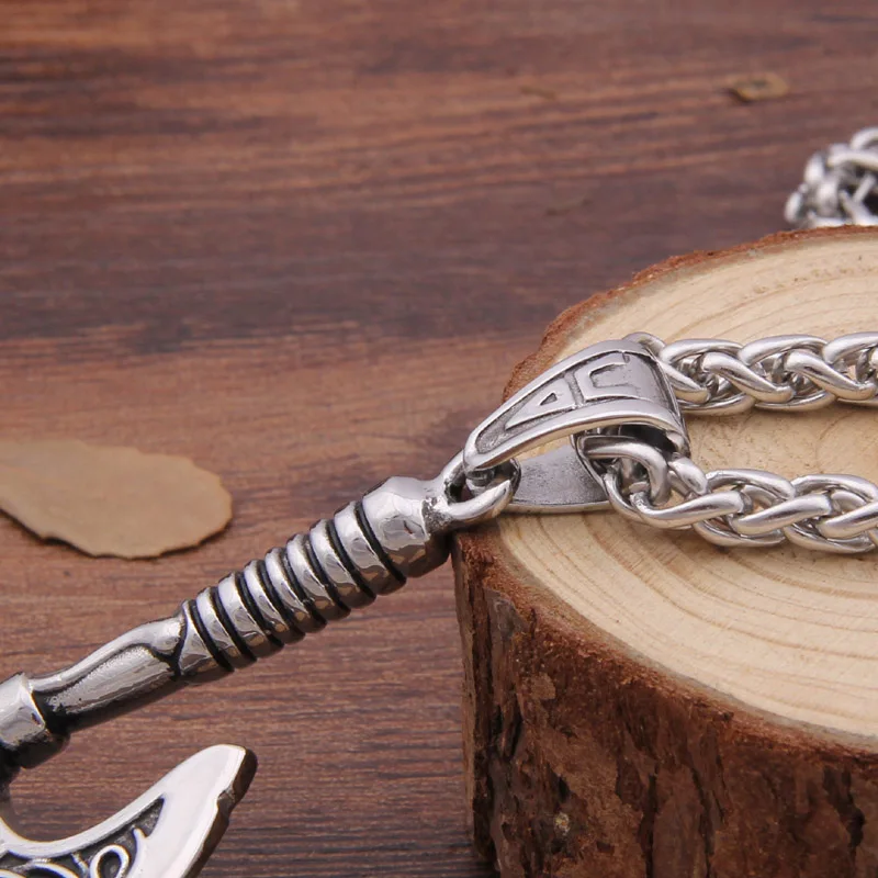 316 нержавеющая сталь Viking Ax ожерелье с подвеской Rune Ax открывалка для бутылок подходит для мужчин подарок