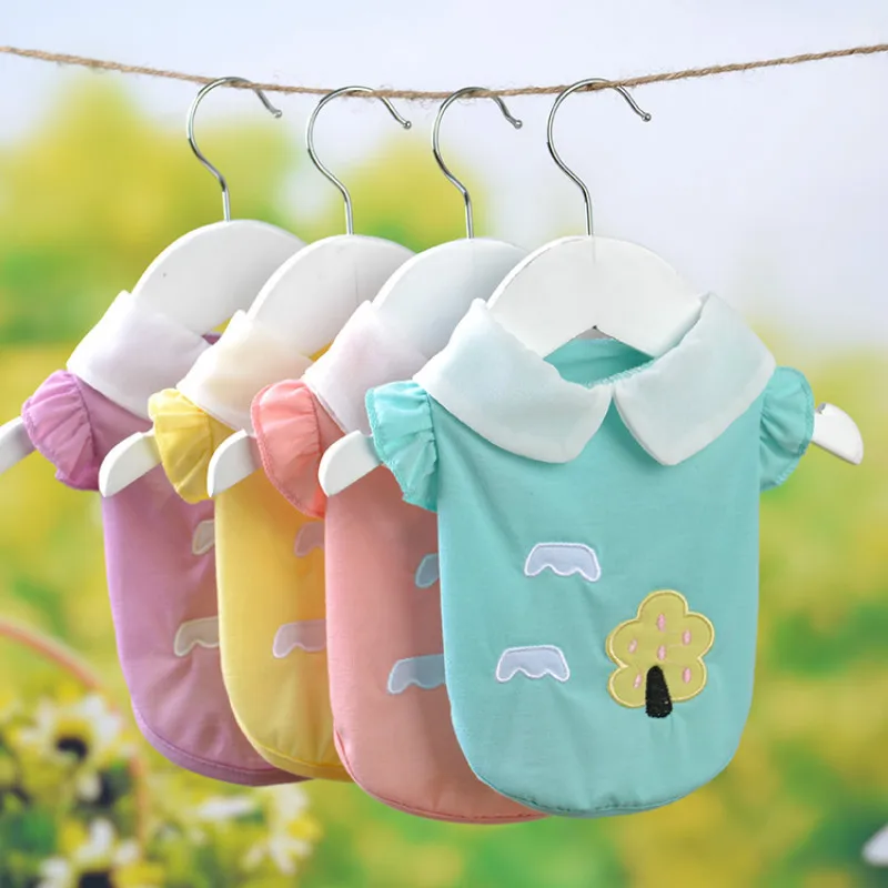 Buy Cute Female Dog Shirt Summer Girl Dog Clothes Vest Poodle Bichon Frise