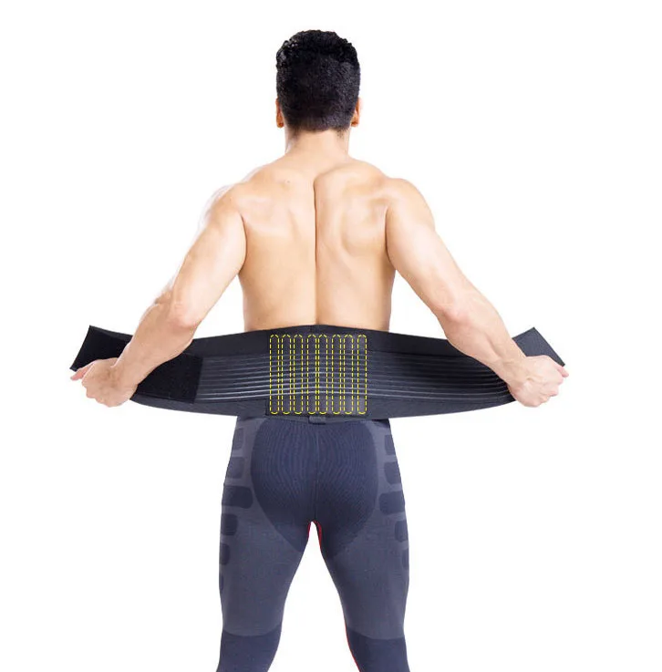 

Fish Ribbon breathable belt protection office waistband steel plate lumbar fixation belt