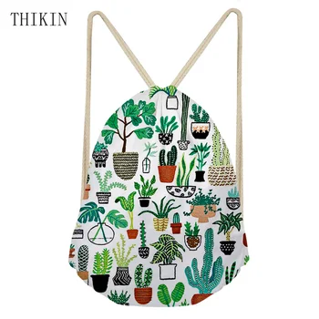 

THIKIN New Cute Kid Baby Cactus Pattern Sport Bags Swimming Bags Gym Pump Bag Sports School Drawstring Boy Girl Backpack 2019