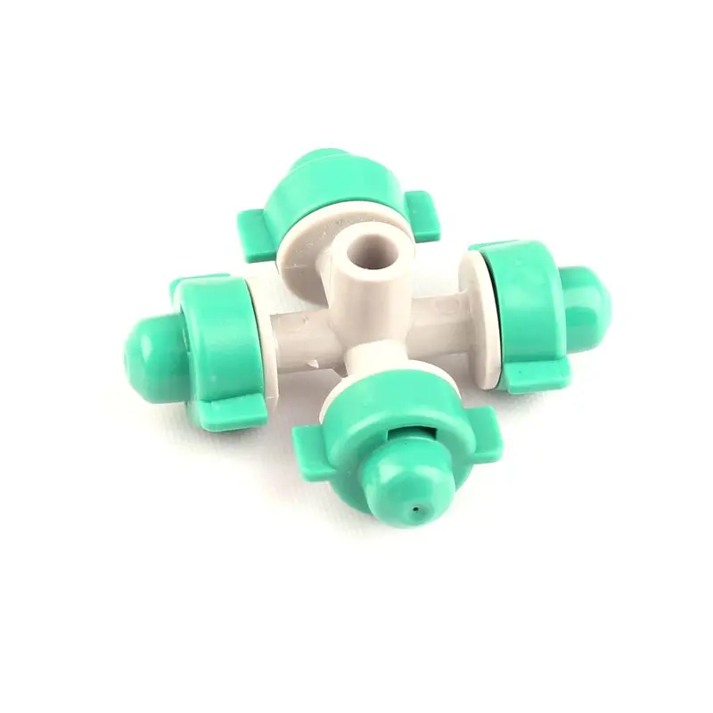 uxcell Micro Sprayer Fan Jet Blue 360 Degree Refraction Atomized Dripper Hydroponic Garden Irrigation 25 Pcs