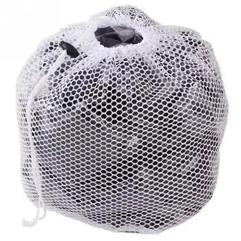 

Laundry Mesh Bags Drawstring Net Laundry Saver Mesh Washing Pouch Strong Washing Machine Thicken Net Bag