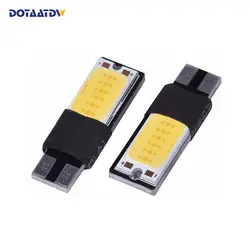 DOTAATDW 2x W5W COB 168 194 T10 светодиодный лампы салона автомобиля Купол Карта дверь любезно Подсветка регистрационного номера 12 В