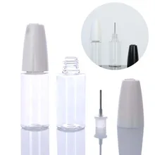 5 шт. 10 мл/15 мл пустые пластиковые ПЭТ Прозрачный флакон-капельница E сок бутылки с жидкостью длинные стальные иглы кончик Vape масло многоразовые контейнеры