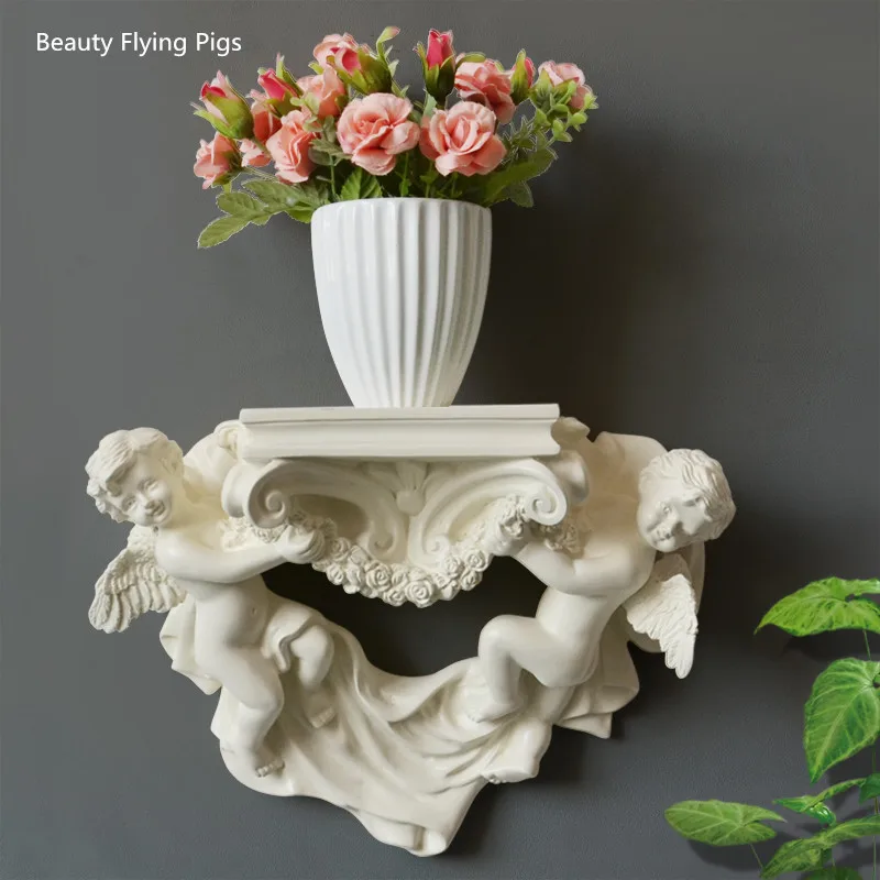 

Home Wall Decorations Racks, European Creative Resin Angel Wall Three-dimensional Wall Hanging Crafts