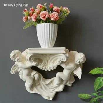 

Home Wall Decorations Racks, European Creative Resin Angel Wall Three-dimensional Wall Hanging Crafts