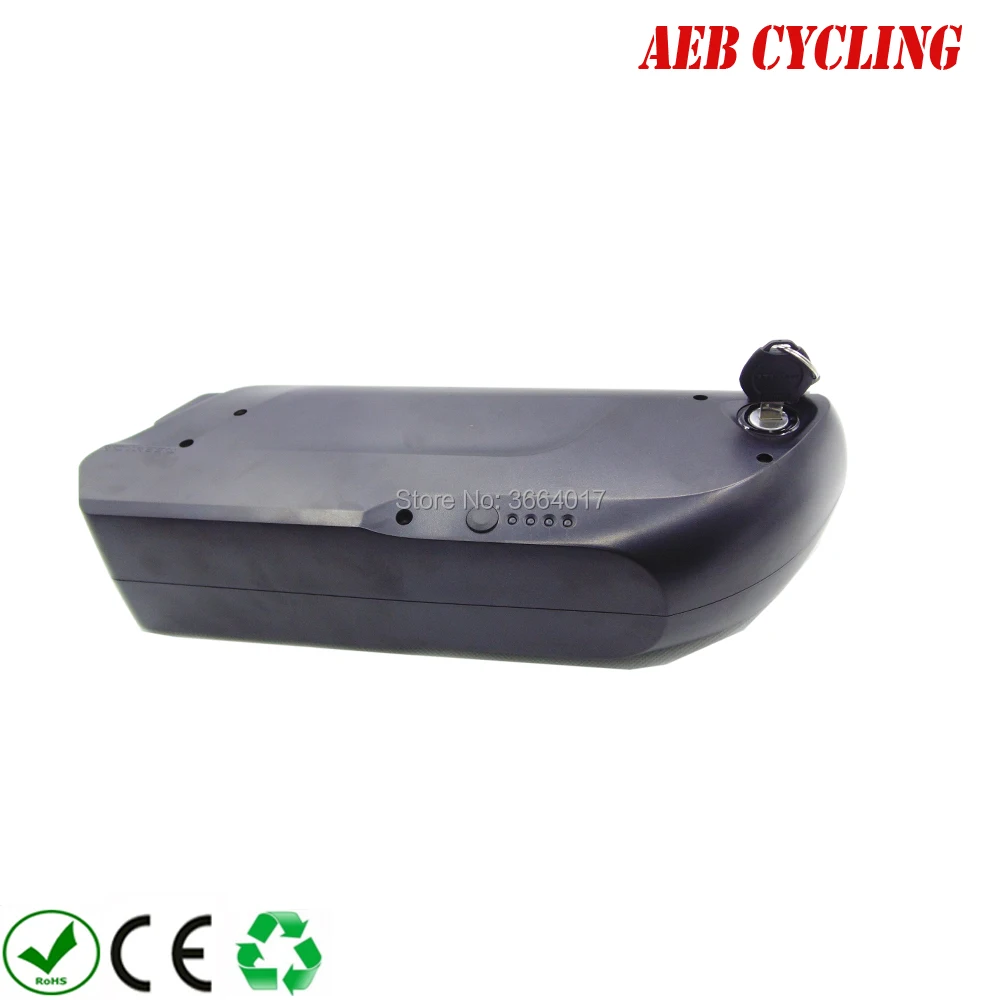 Top Free shipping Tiger shark down tube ebike battery case 65 Pcs 18650 cells ebike battery shark case for mountain bike 1