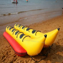 1 шт. банан Лодка на воде надувная вода Рыба Вода банан лодка большая серфинговая вода надувные игрушки двойной ряд 6 мест