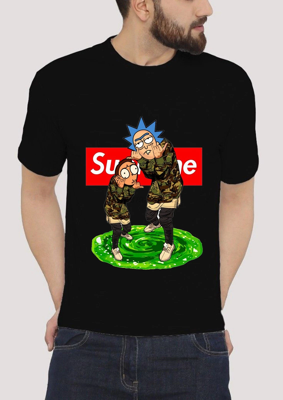 Мужская футболка с коротким рукавом Ri and Morty S-2XL бесплатная доставка | одежда
