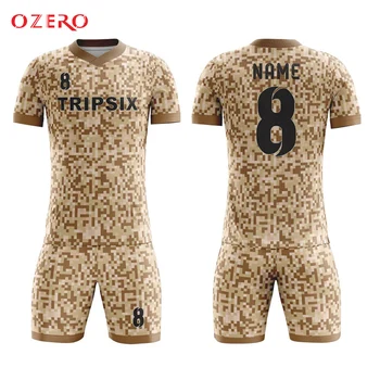 

wholesale custom mens camouflage soccer triads football t shirts
