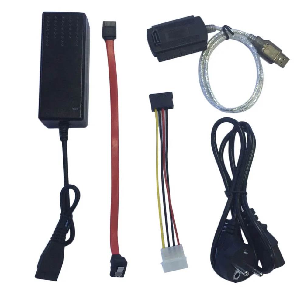 

USB 2.0 to IDE SATA S-ATA 2.5 3.5 HD HDD Hard Drive Adapter Converter EU Plug