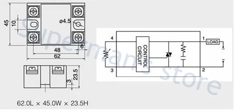 Твердотельные реле SSR-10DA SSR-25DA SSR-40DA 10A 25A 40A на самом деле 3-32 В постоянного тока в переменный 24-380V AC SSR 10DA 25DA 40DA