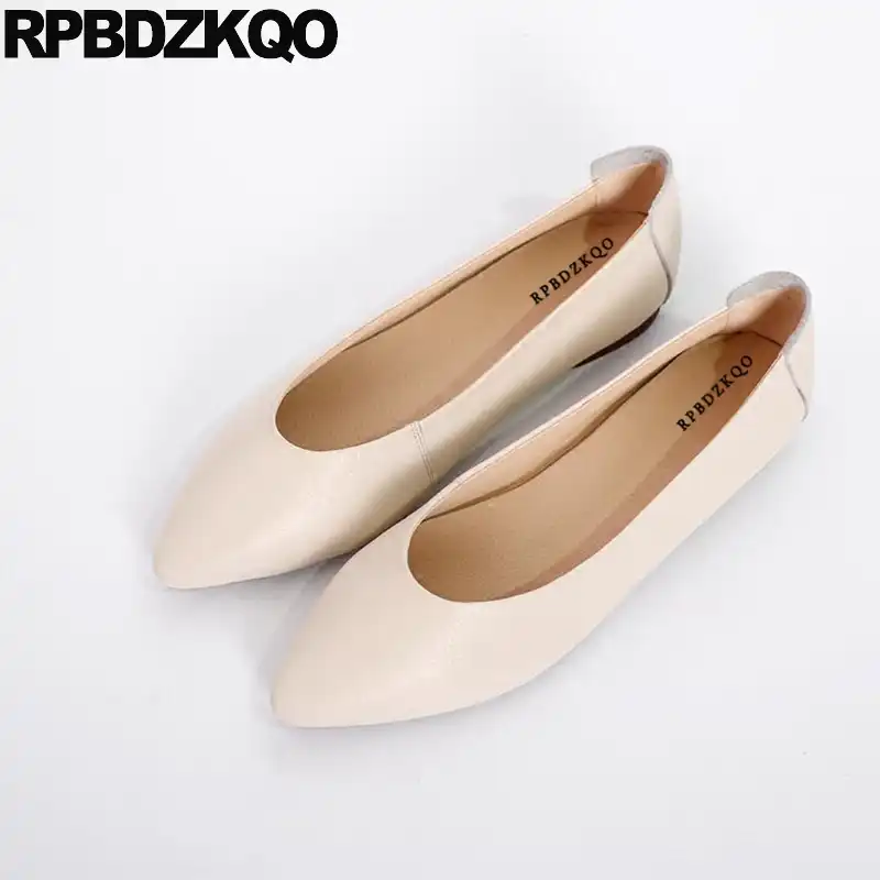nude ballerina flats