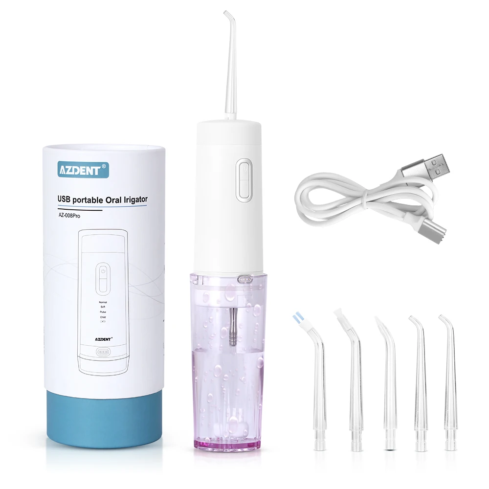 AZDENT Gen 2 Беспроводная вода стоматологический Flosser складной USB компактный ороситель для полости рта вода нить перезаряжаемый зуб выбрать 4
