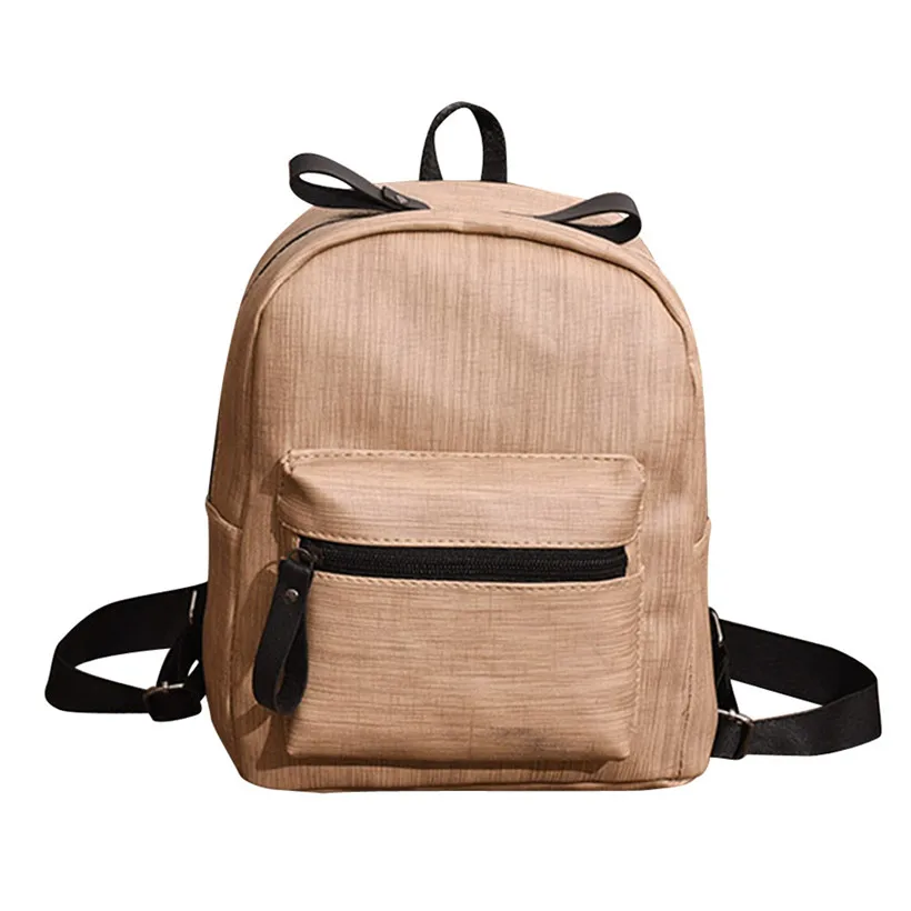 

Fashion 2018 New Girls Leather Shoulder Bag Student Children School Bag Travel Backpack Leather Backpack mochila mujer