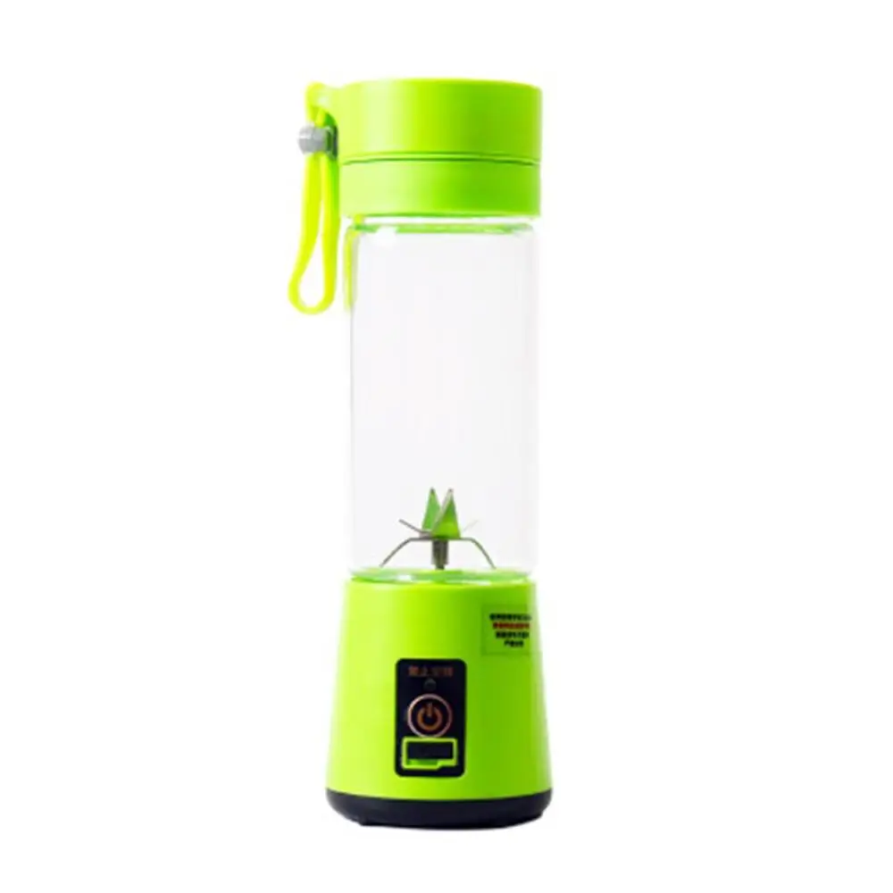 Портативный размер USB электрическая соковыжималка для фруктов ручной смузи блендер перезаряжаемый Мини Портативный сок чашка для воды - Цвет: Светло-зеленый