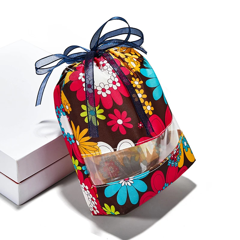 Дорожная косметичка с кулиской водонепроницаемый лето стиль многоцветный прозрачный дизайн личности случайные карманов мини-пакеты