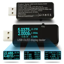OLED 128x64 USB Tester DC voltmeter current voltage Meters Power Bank battery Capacity monitor qc3 0