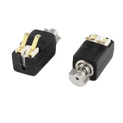 

5.0mmx5.2mmx8.2mm Black DC3V 2000RPM Miniature Electric Vibration Motor 2 Pcs