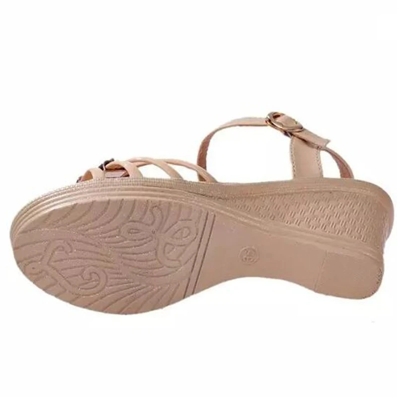 Free shipping summer of 2018 The new wedge sandals Since with Water-drilling flat bottom waterproof platform Women's shoes Women's Shoes