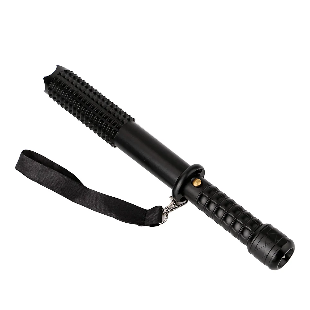 Hunting Cree XPE telescopic baton flashlight 4Modes Outdoor Baseball bat flashlight with zoom