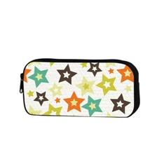 10 retro pencil cases officeschool supplies pen hello kitty pink lot panda adventure time Simple Leather doll creative capacity