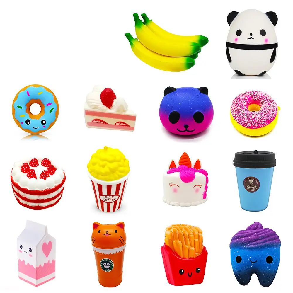 

Antistress Squishy Panda Banana Squishe Gadget Novelty Gag Toys Stress Relief Anti-Stress Practical Jokes Surprise Squshy Gift