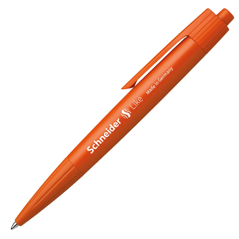 1 шт. нейтральная ручка Schneider, как гладкая проверка ручки, офисная, деловая, черная, нажимная, цветная, нейтральная ручка - Цвет: Orange rod 1pcs