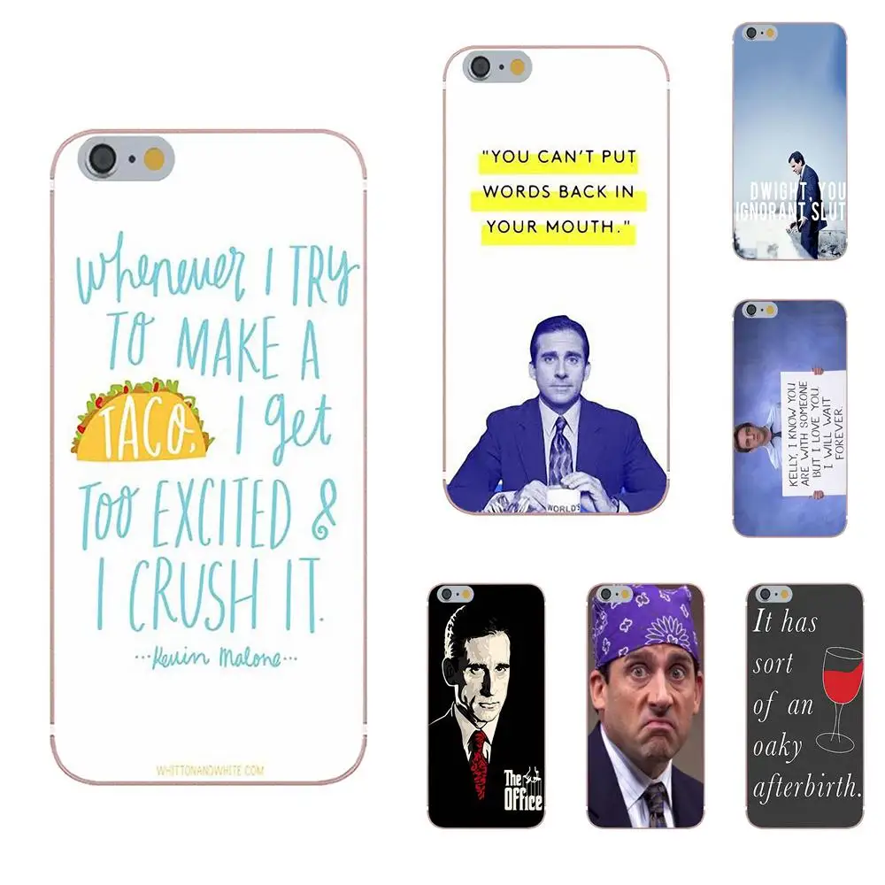 

Oedmeb Michael Scott The Office Funny Humor For iPhone X 4S 5S 5C SE 6S 7 8 Plus Galaxy Note 5 6 8 S9+ Grand Core Prime Alpha