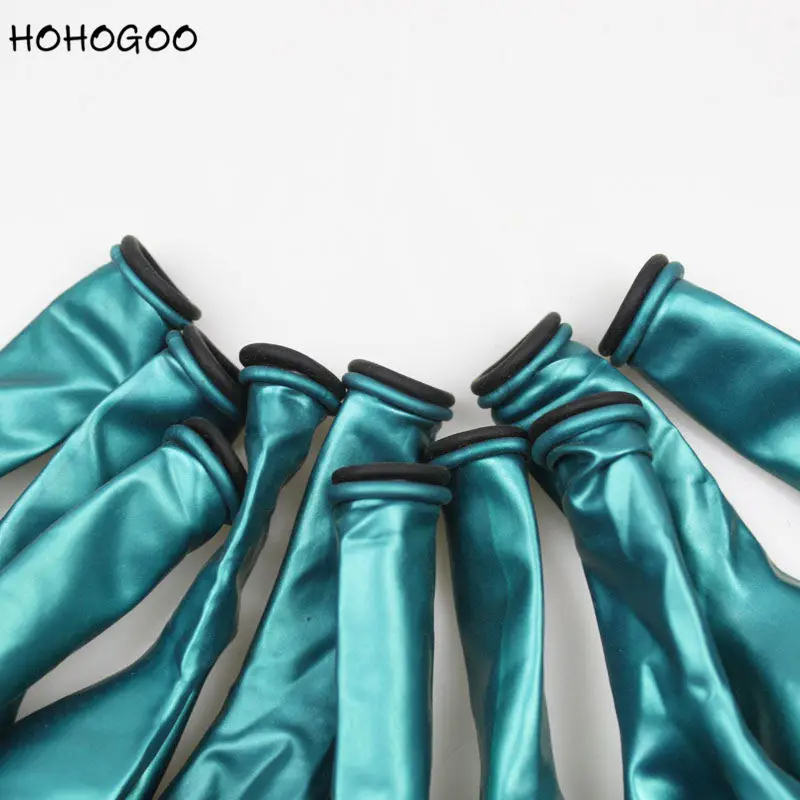 Hohogoo 10 шт./компл. дюймов двойной Слои металлические жемчужные латексные шары